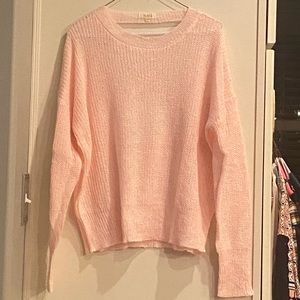 Pink cross back sweater